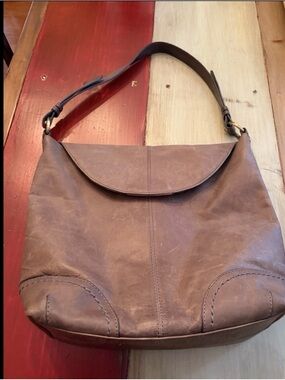 Diba true Leather Shoulder Bag in Taupe